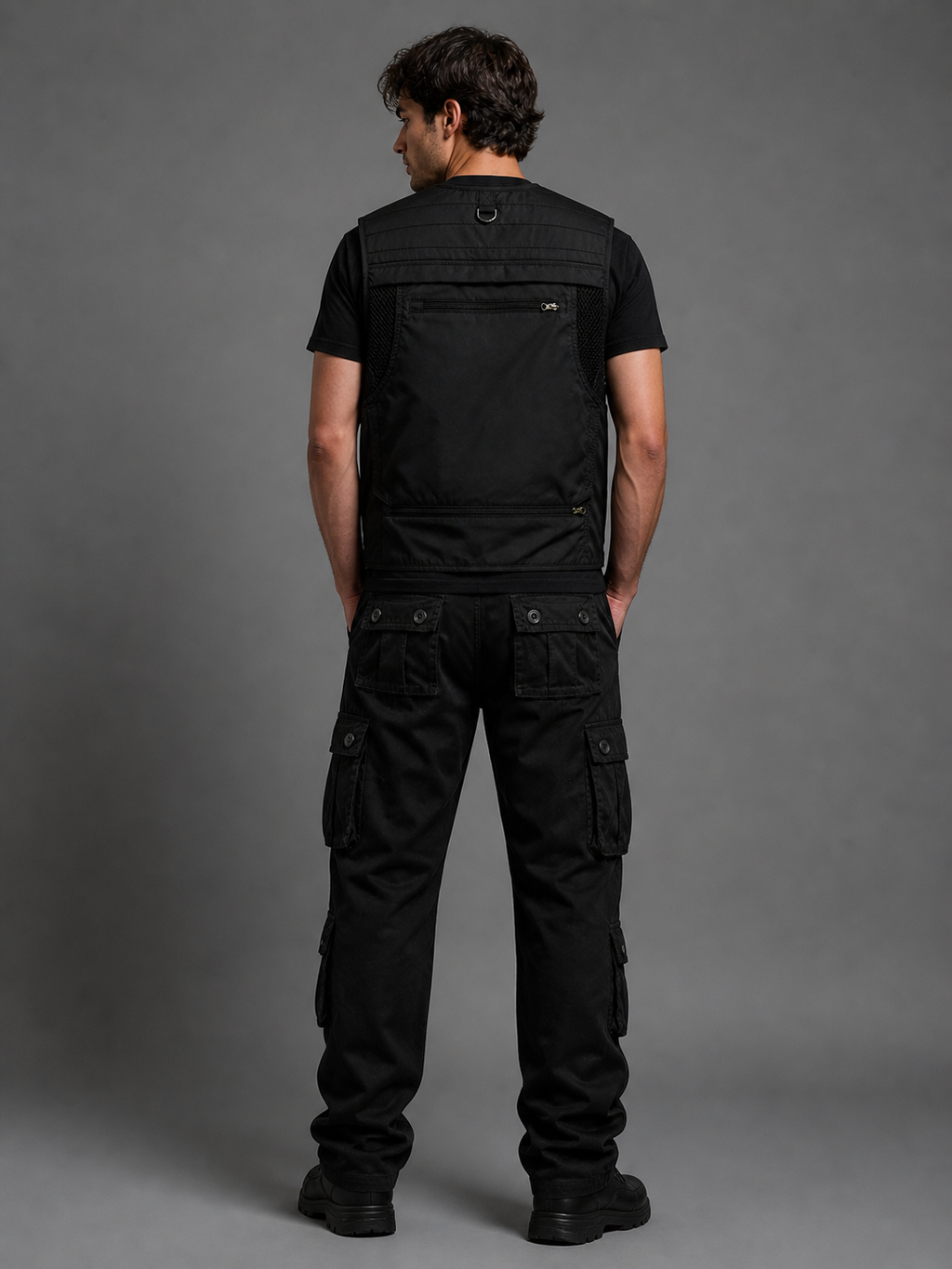 Black Tactical Cargo Pants