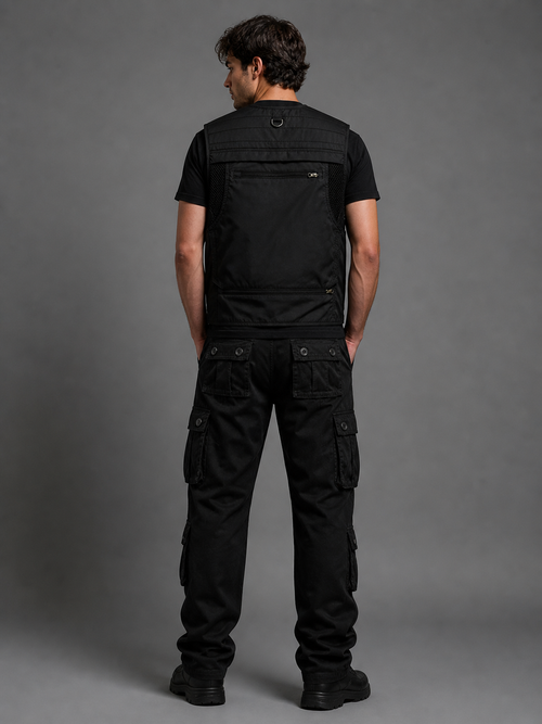 Black Tactical Cargo Pants