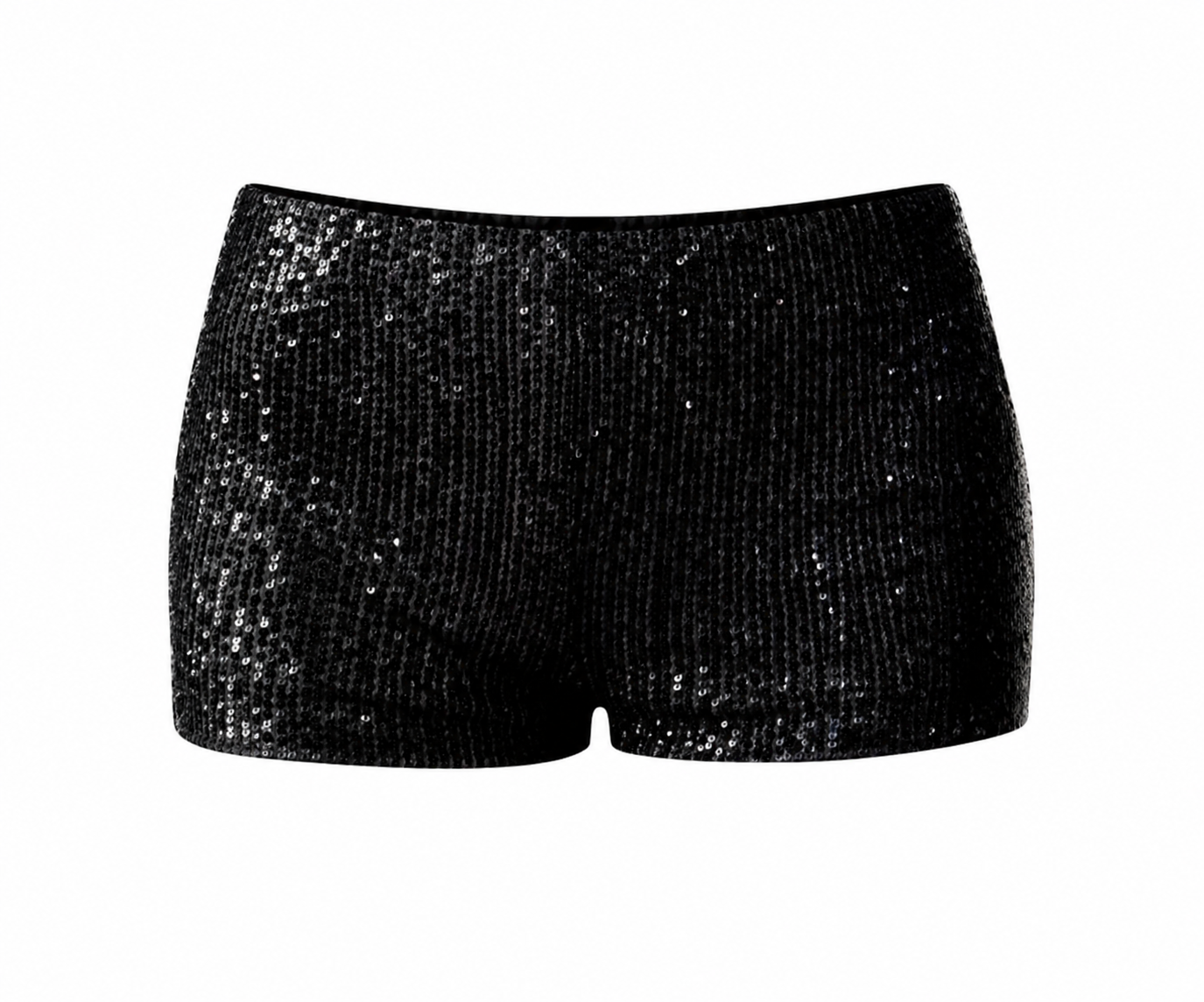 Midnight Sequin Mini Shorts